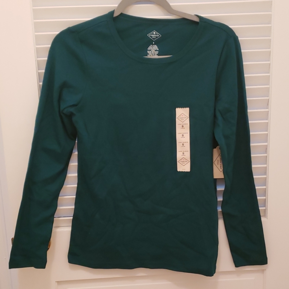 St. John's Bay Long Sleeve Crew Shirt